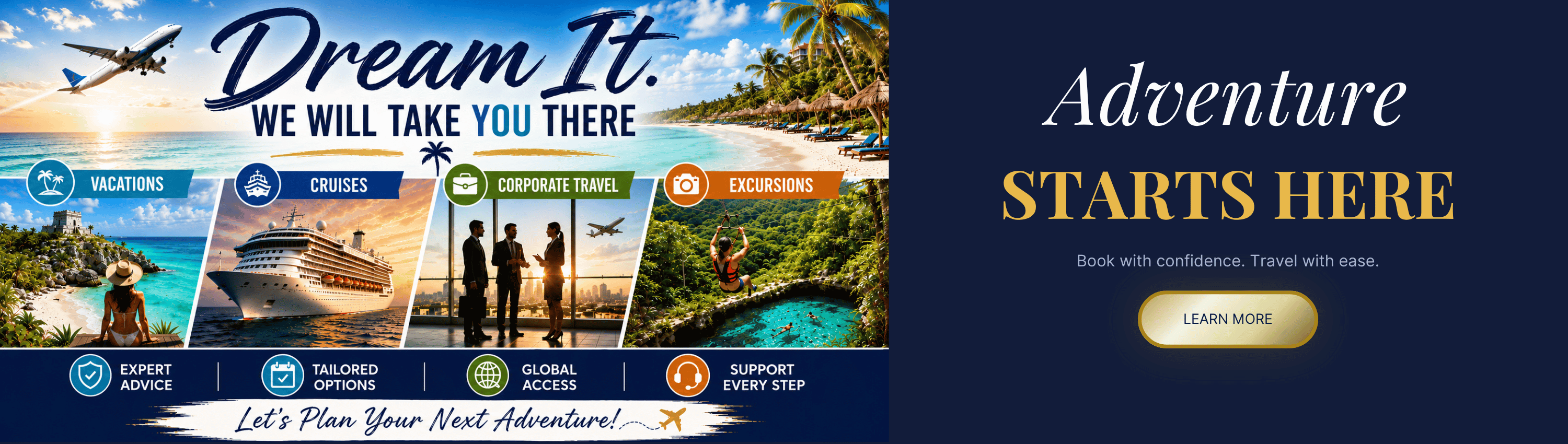 Trivera Travel Co makes your travel easy. Trusted specialist. Book with ease.